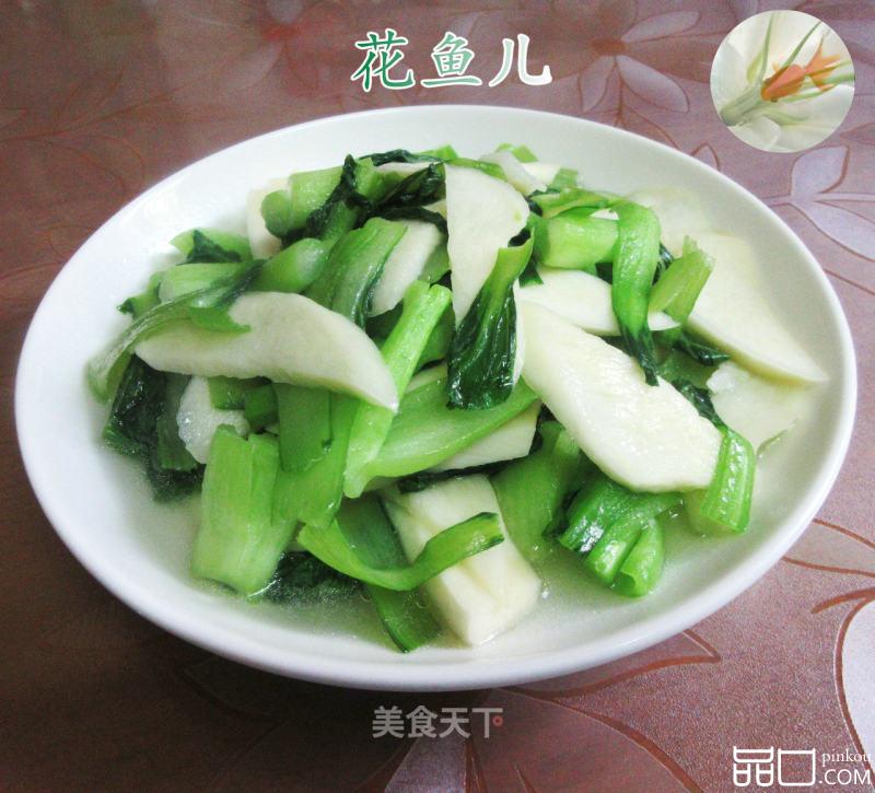 茭白炒菜芯