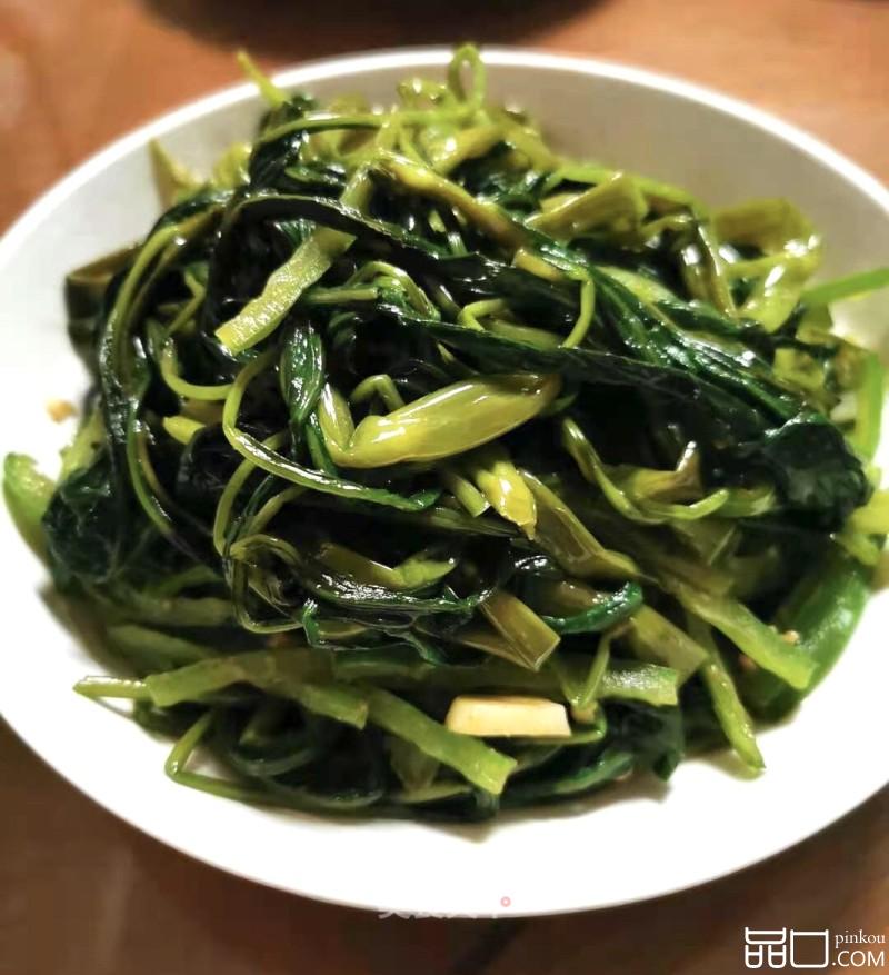 椒丝腐乳炒空心菜