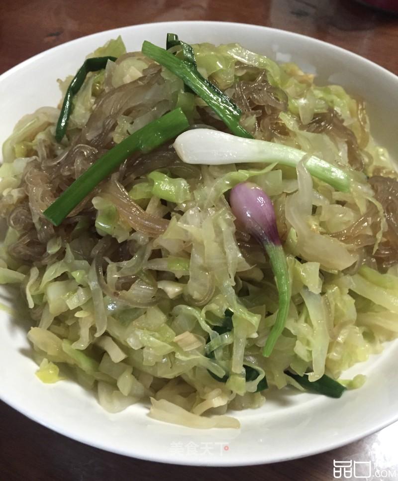 粉条炒包菜