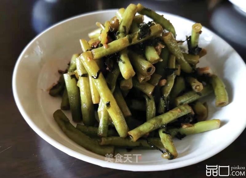 紫苏焖豆角