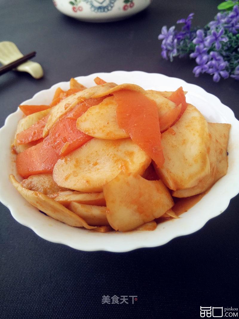茄汁杏鲍菇胡萝卜