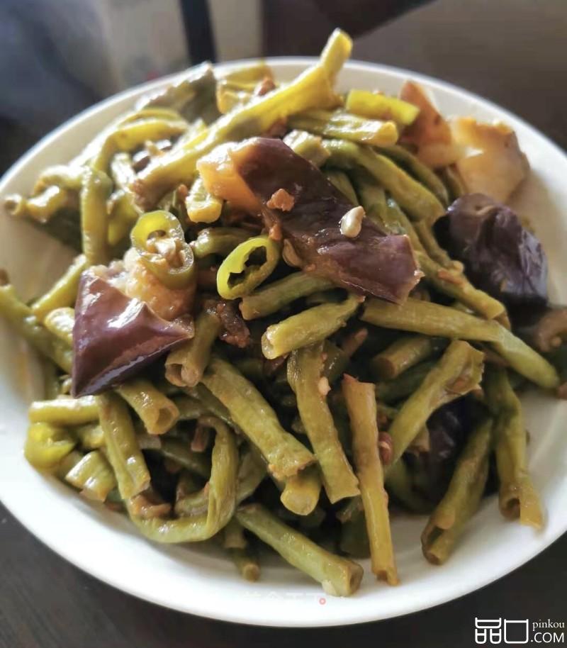 茄子焖豆角