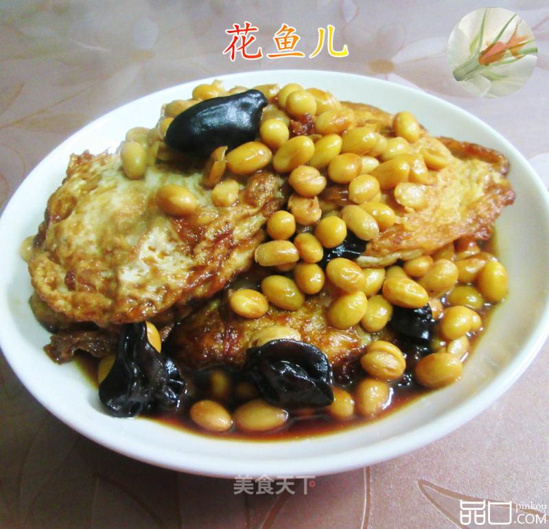 黑木耳黄豆烧鸡蛋