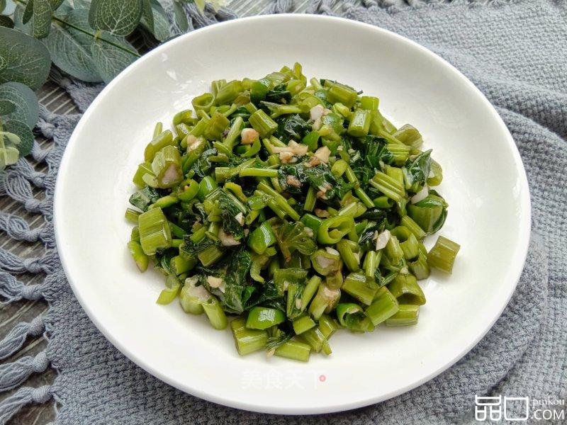 青椒碎炒空心菜