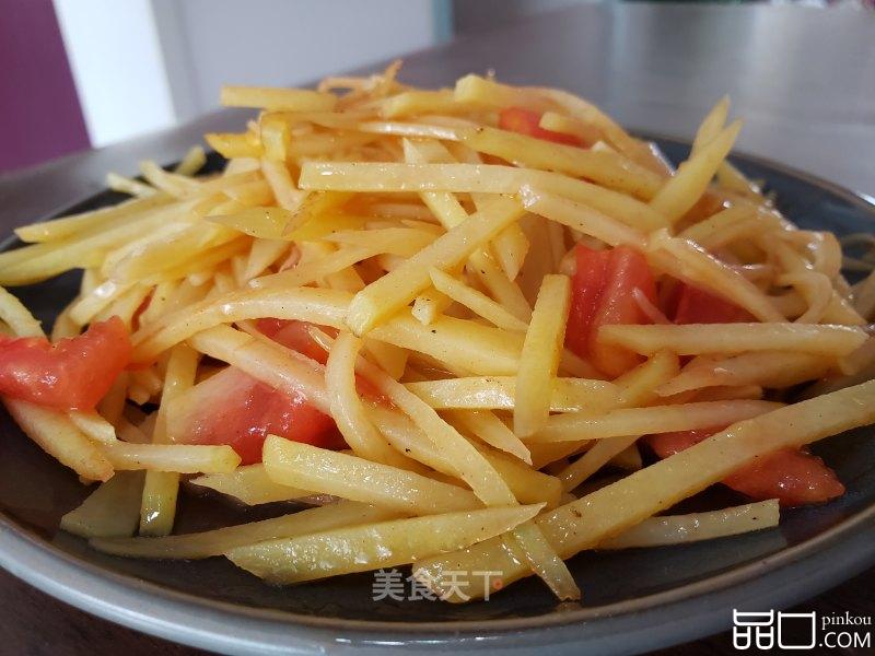 土豆丝炒西红柿