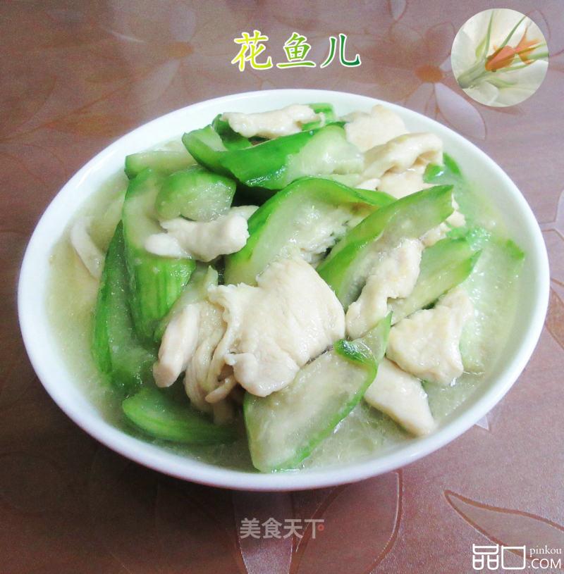 鸡胸肉炒丝瓜