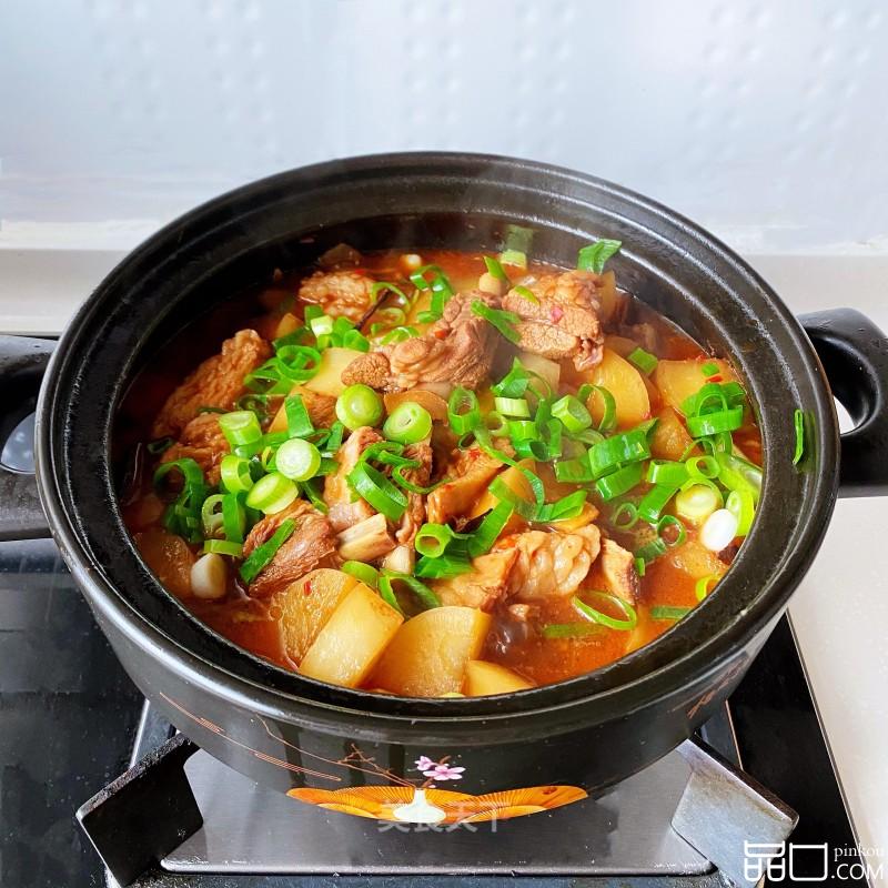 白萝卜烧羊肉