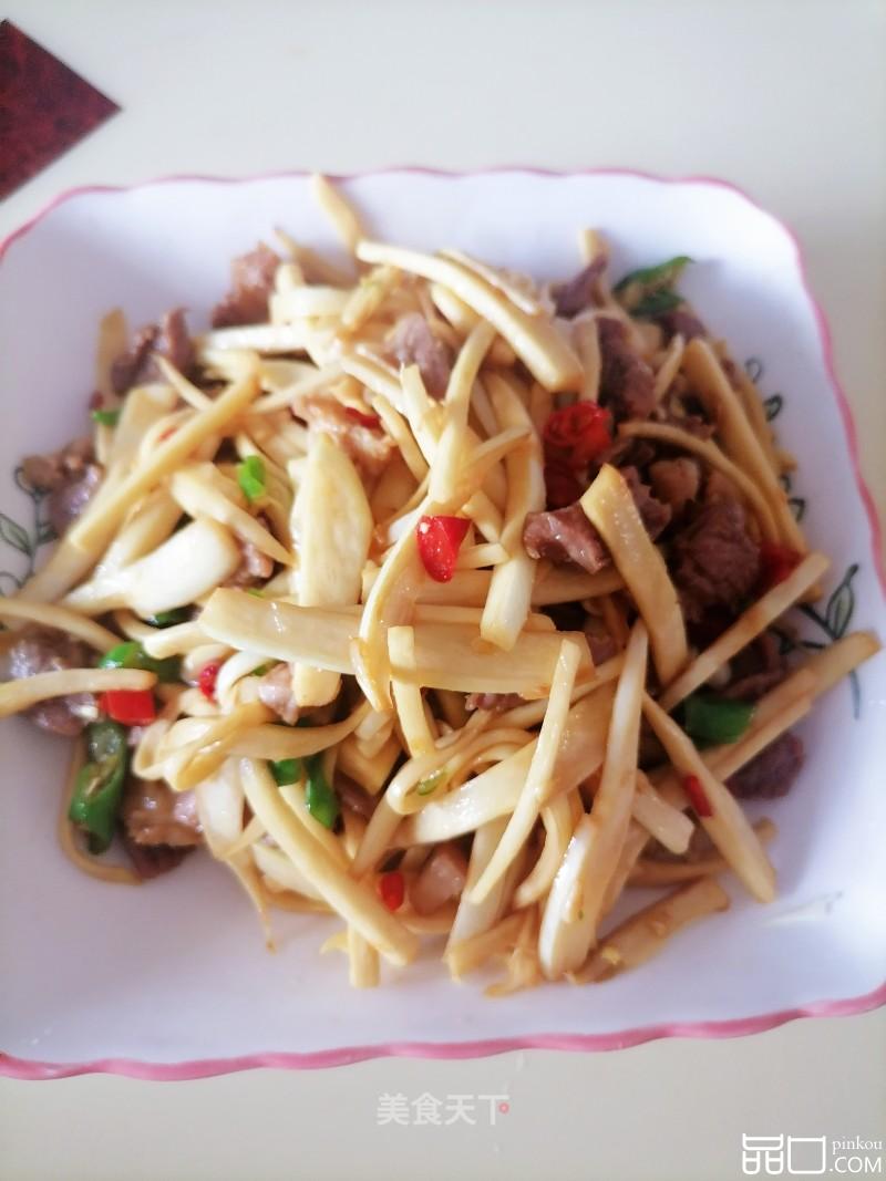 茭白炒肉片