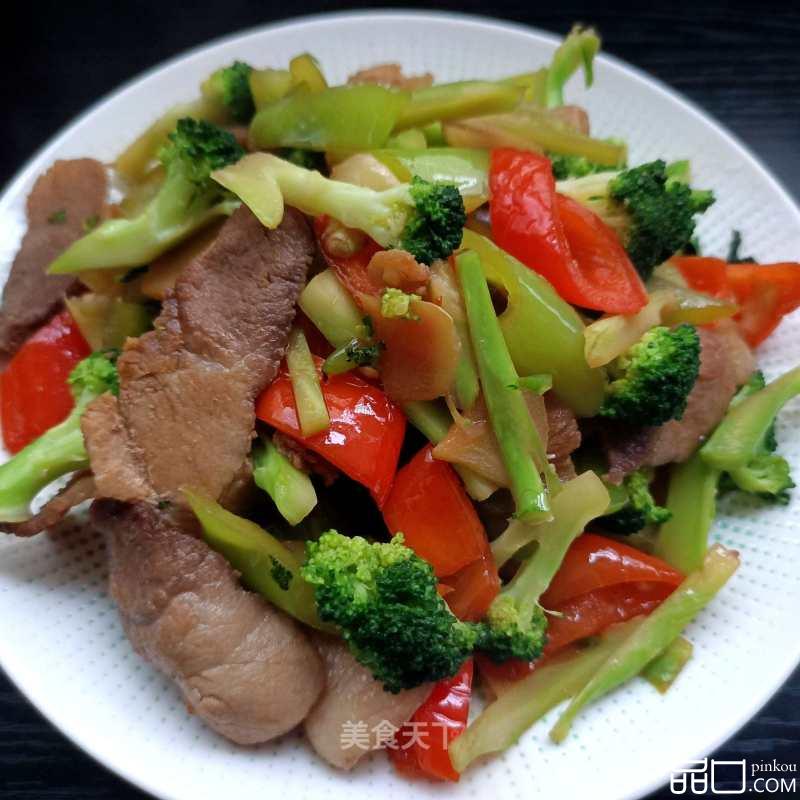 尖椒炒西兰花