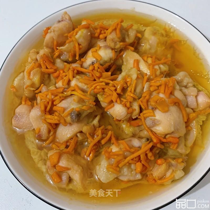 虫草花蒸鸡肉