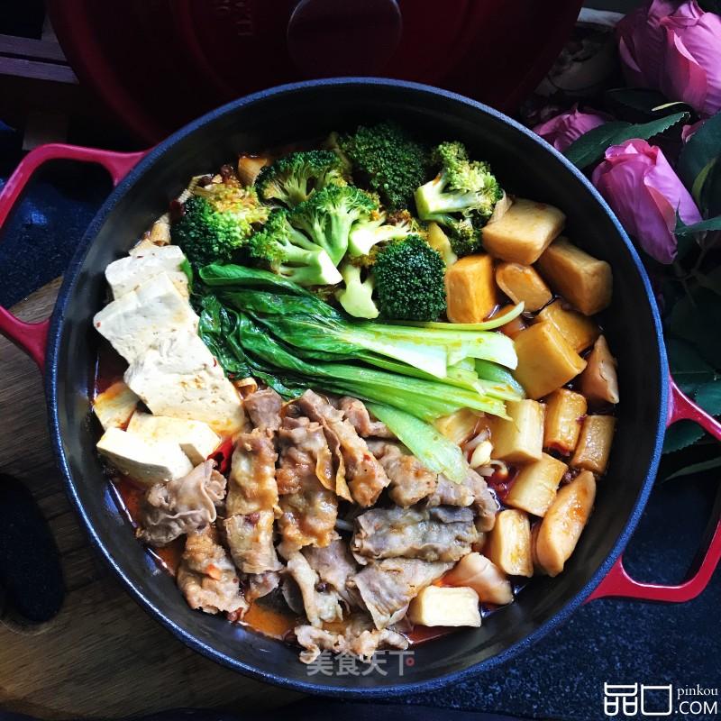 麻辣牛肉卷炖菜