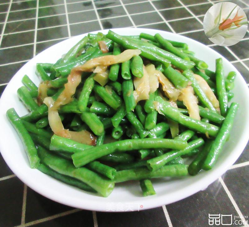 榨菜丝炒豇豆