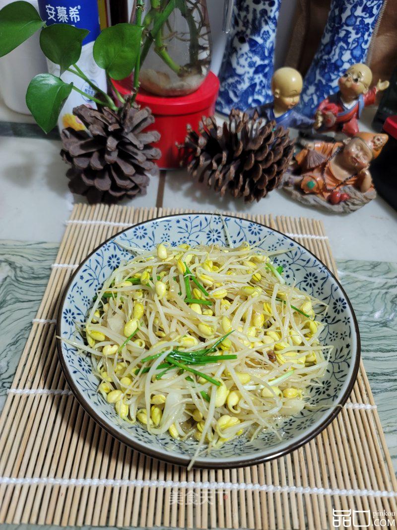 鸡汤黄豆芽