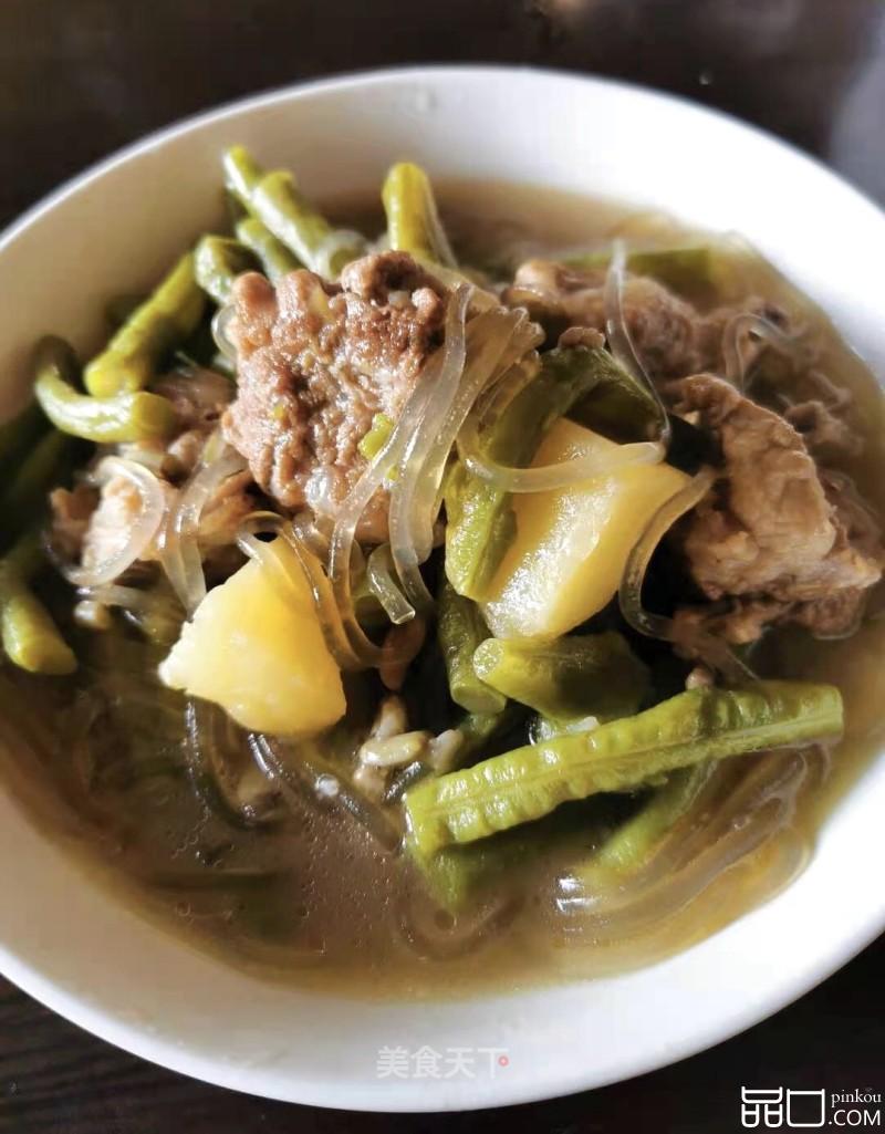 豆角土豆炖排骨