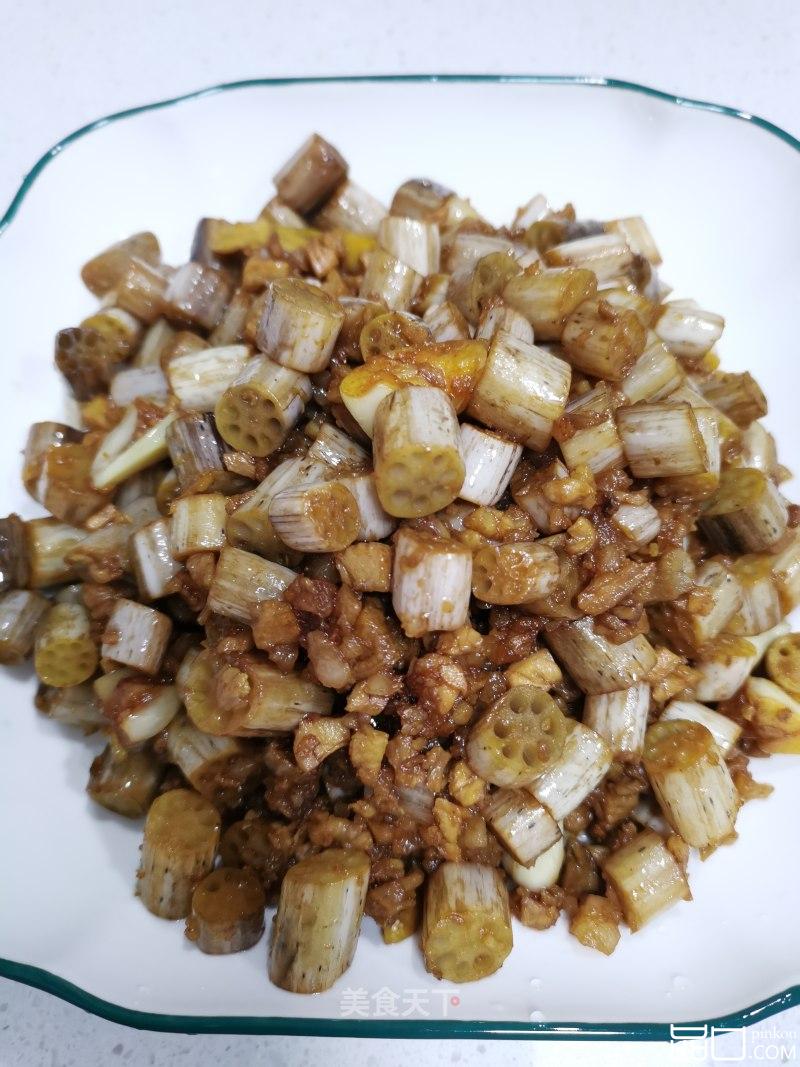 肉末炒藕带