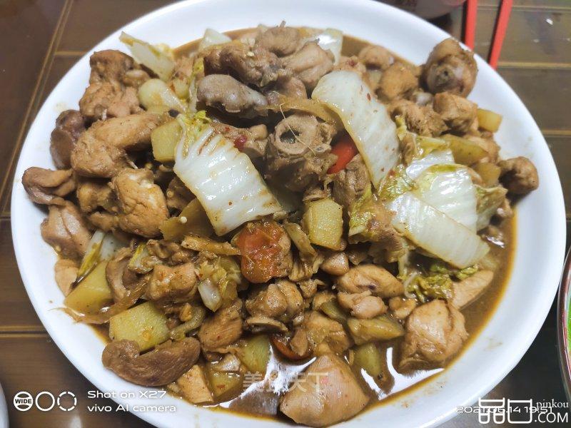 腐乳白菜烧鸡肉