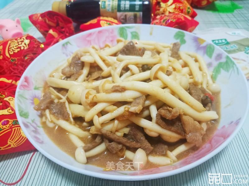 牛肉海鲜菇