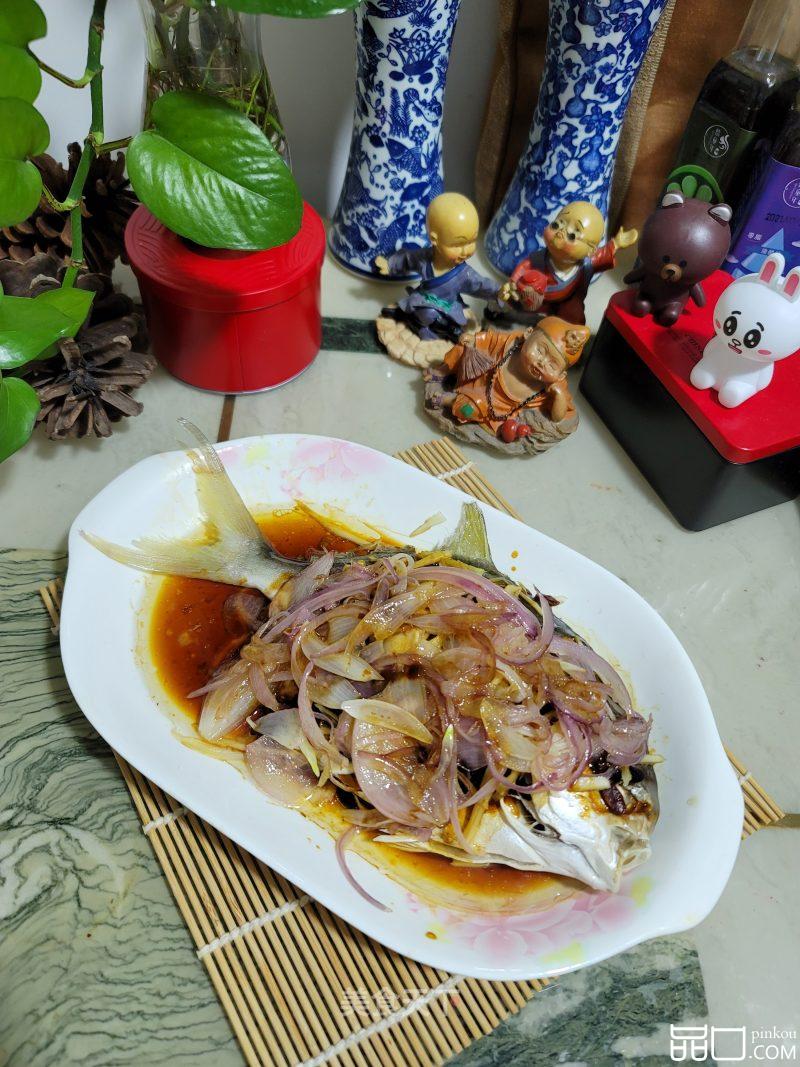 洋葱豆豉蒸鲳鱼