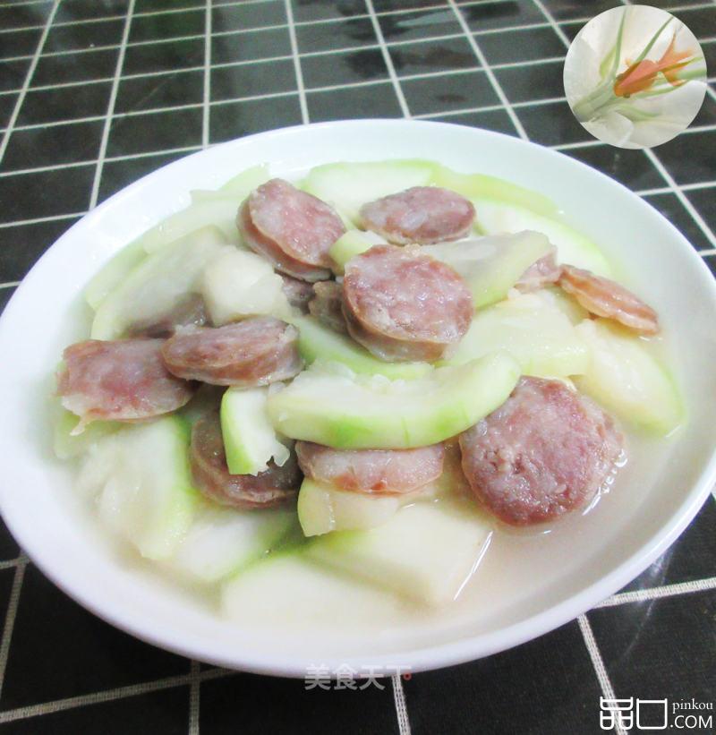 香肠炒蒲瓜