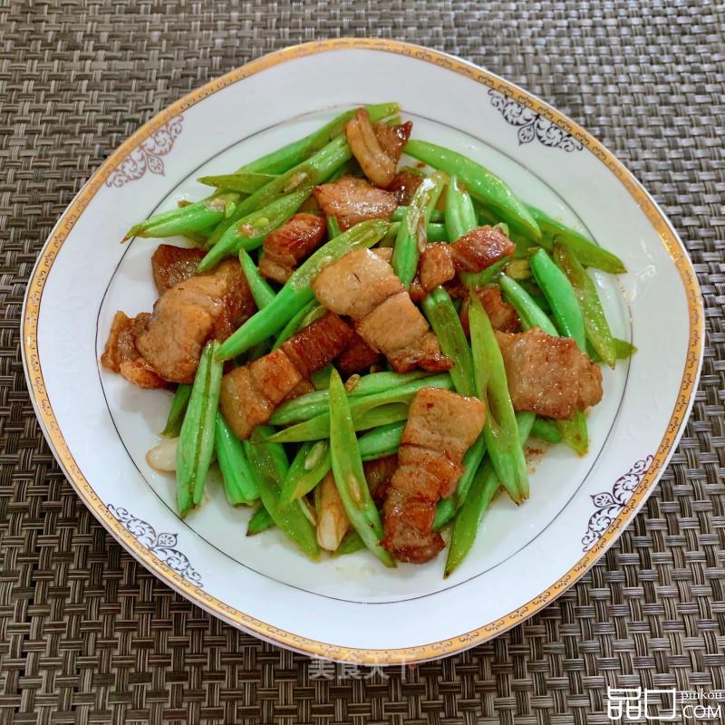 四季豆炒五花肉