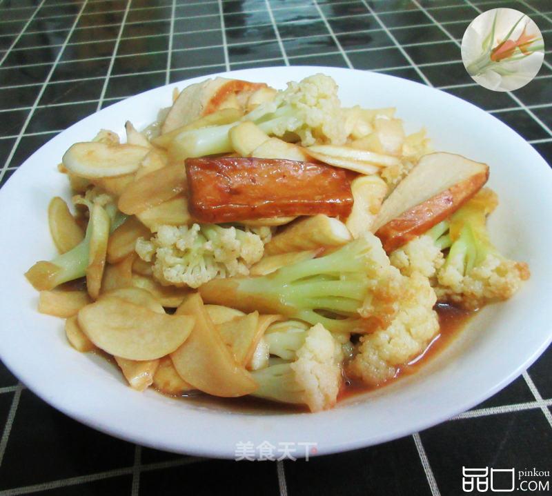香干茭白炒花菜