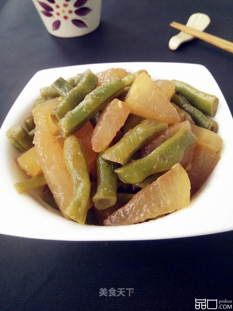 豆角烧冬瓜