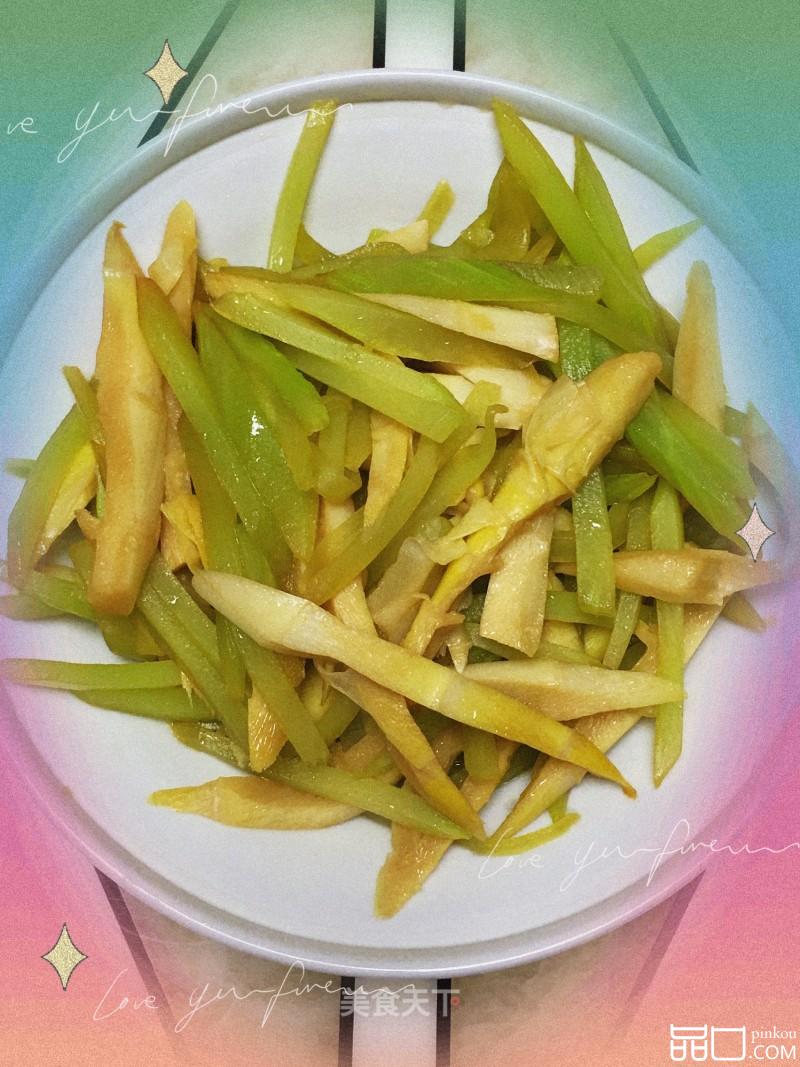 竹笋炒莴苣