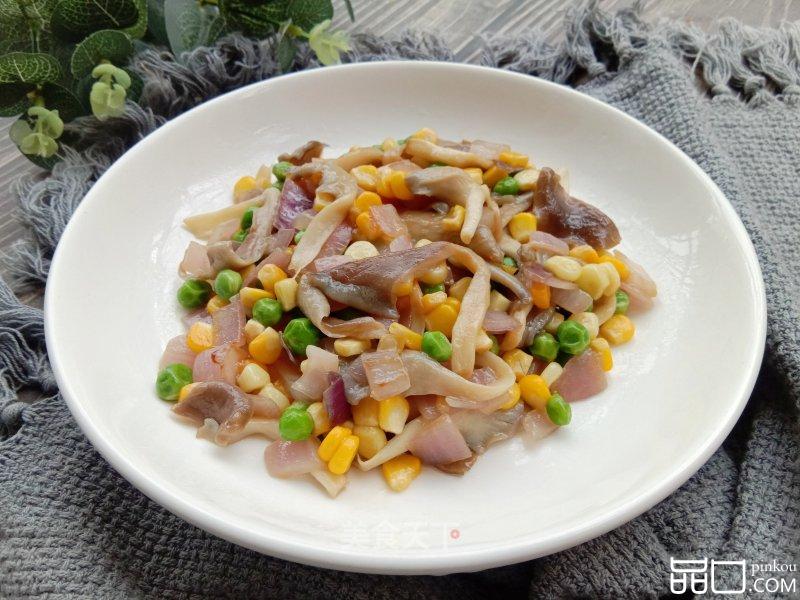 平菇炒玉米青豆