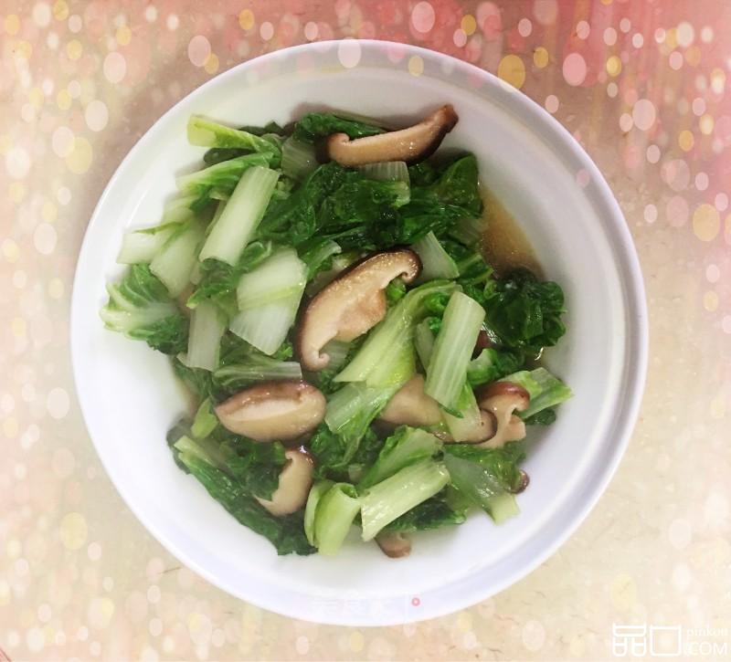 小白菜炒香菇