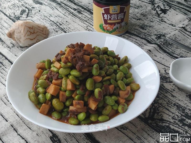 干煸虾蓉毛豆