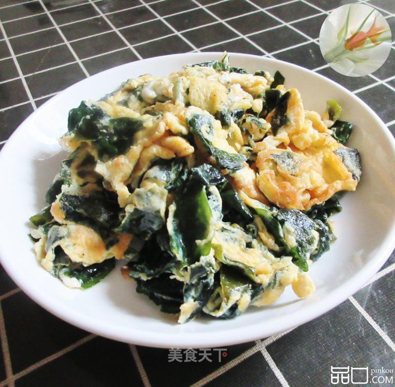裙带菜炒鸡蛋