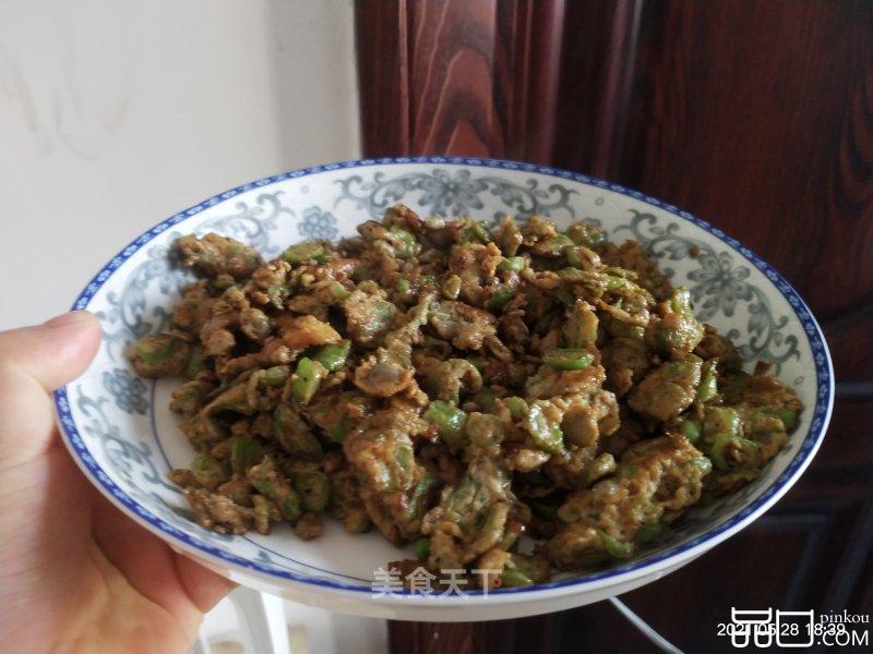 豆角炒鸡蛋