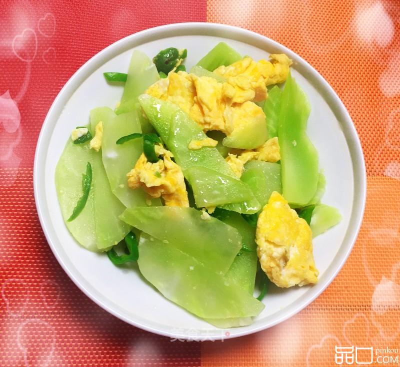 青椒莴苣炒鸡蛋