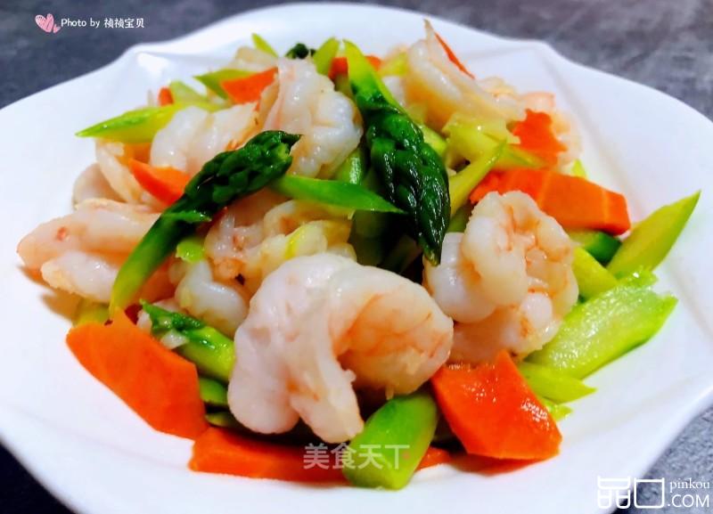 #清淡美食#芦笋炒虾仁