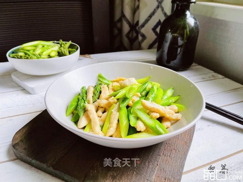 低卡美味的芦笋鸡丝