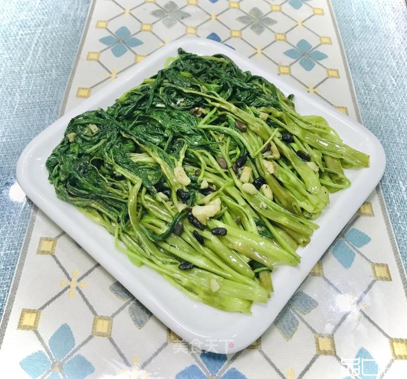 豆豉炒空心菜