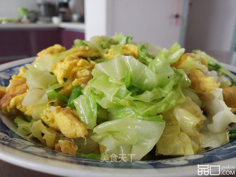 包菜炒鸭蛋