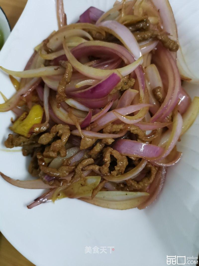 肉丝炒洋葱