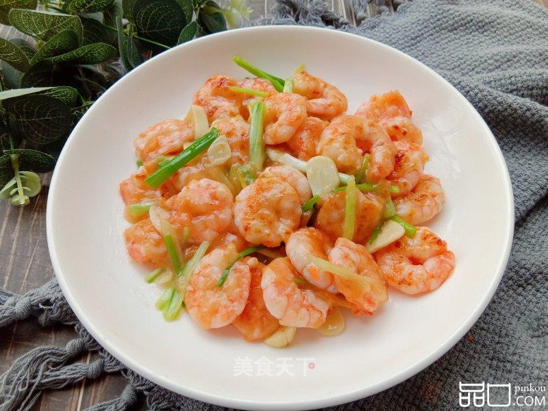 葱爆虾仁