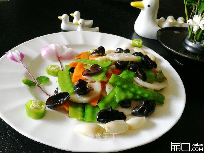 夏日减肥经典美食快手菜，荷塘小炒