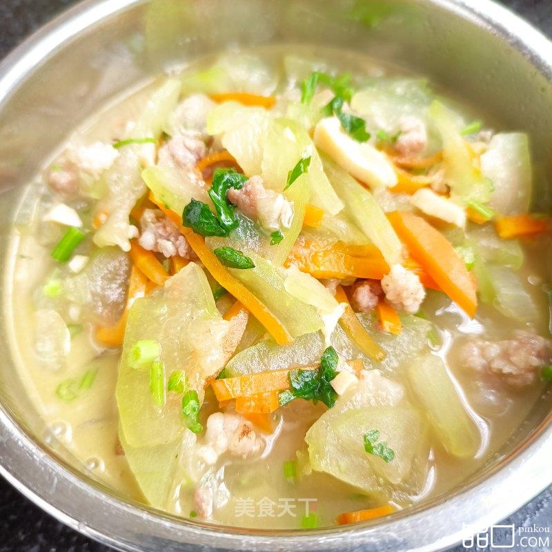“清淡美食”鲍鱼肉糜炖冬瓜