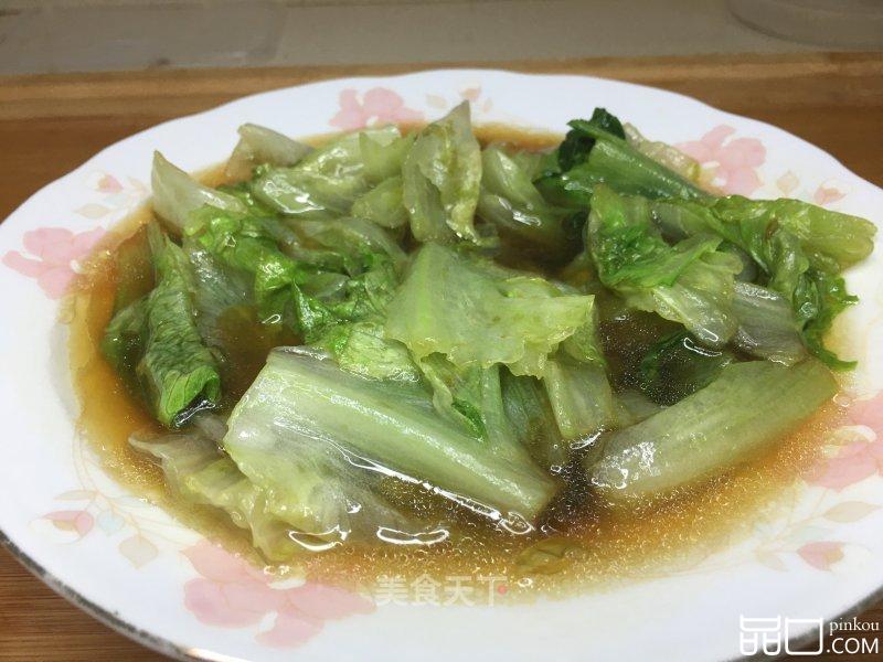 超简单蚝油生菜，健康清甜，刮油又减肥，非常快手！