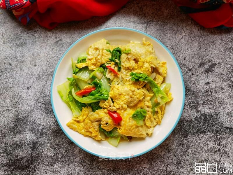 小白菜炒鹅蛋