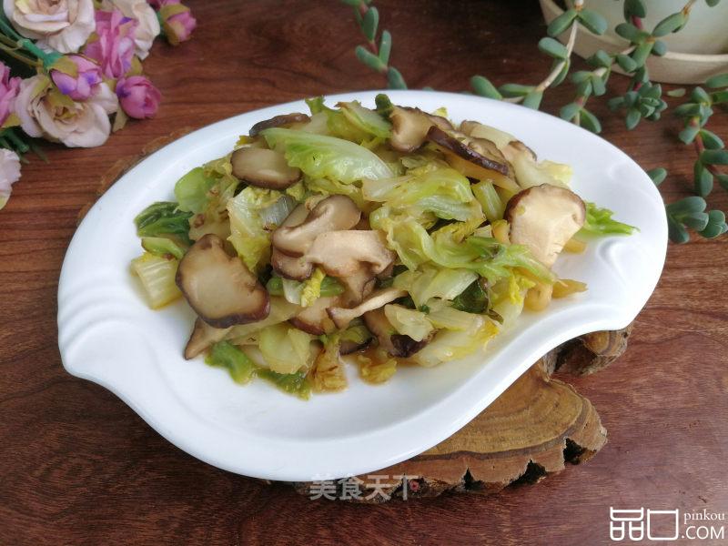 香菇炒包菜