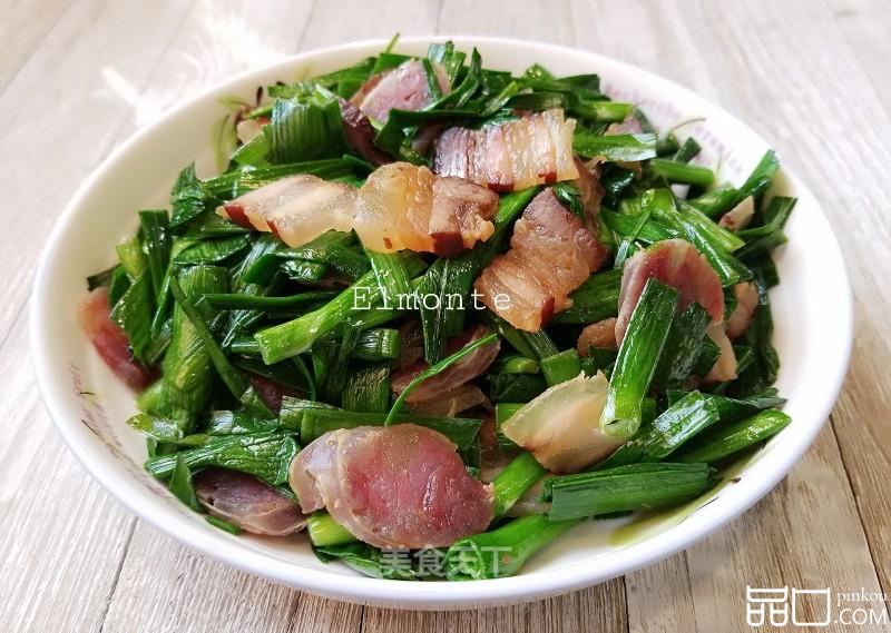 腊味炒蒜苗