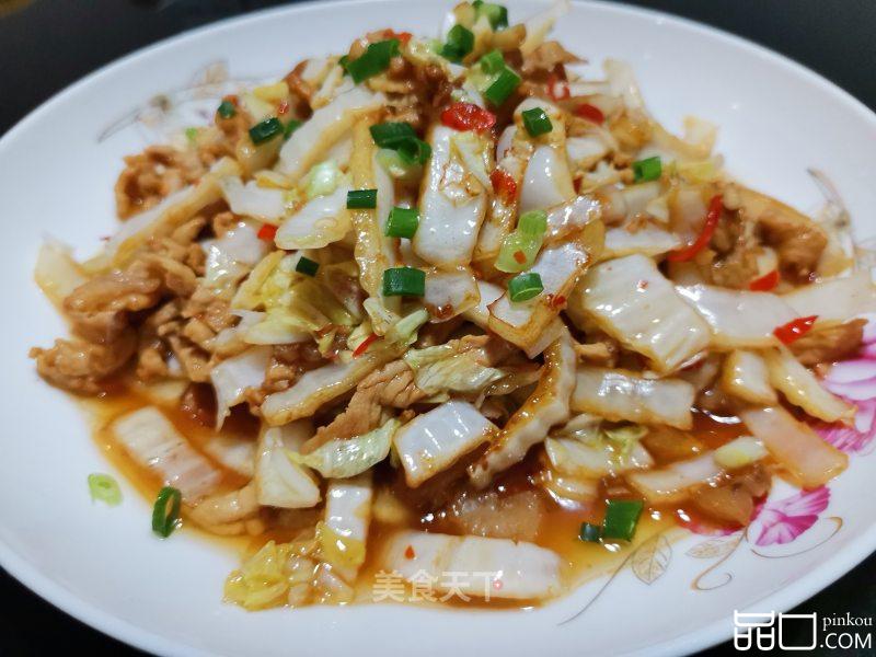 白菜头炒肉