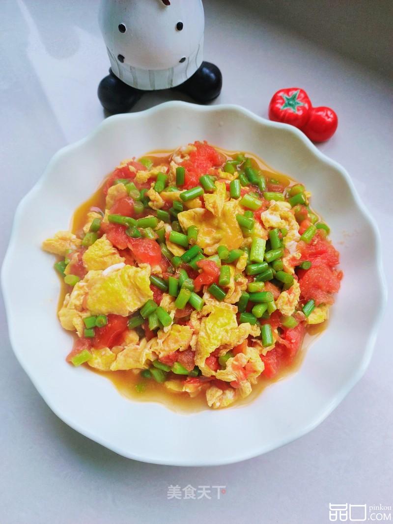 蒜薹西红柿炒鸡蛋