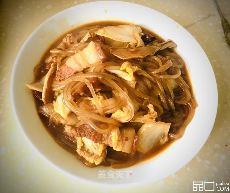 红烧肉烩白菜粉条