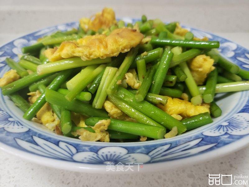 蒜苔炒鸭蛋
