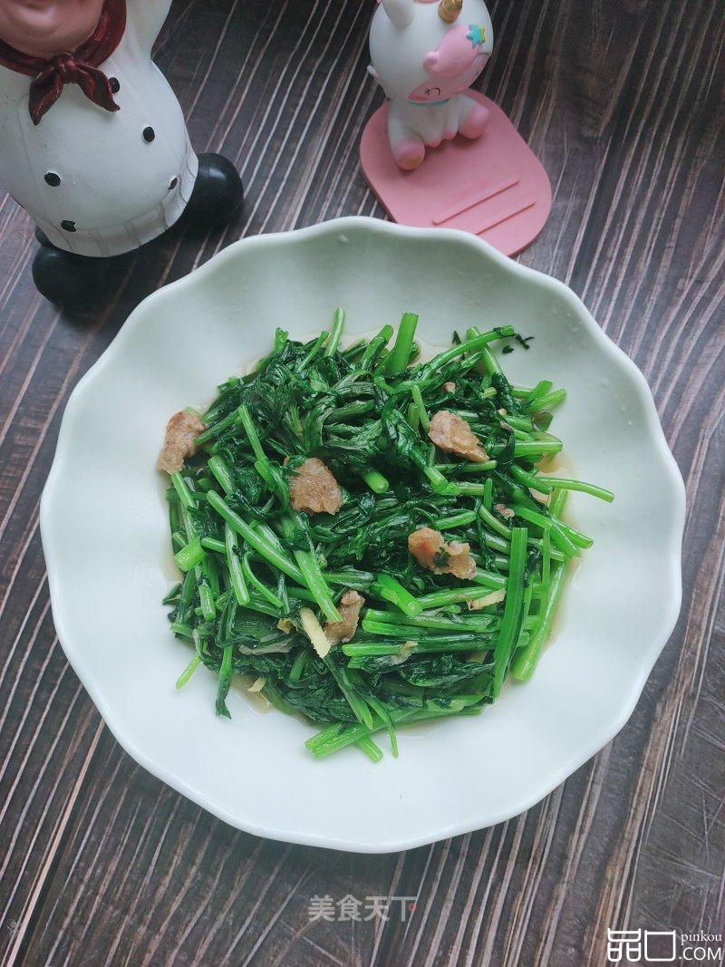 油渣炒茼蒿